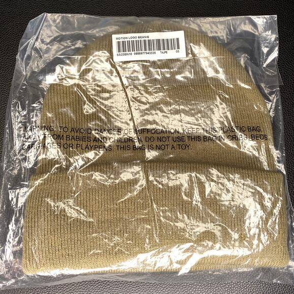 Supreme Motion Logo Beanie Taupe - Picture 3 of 4